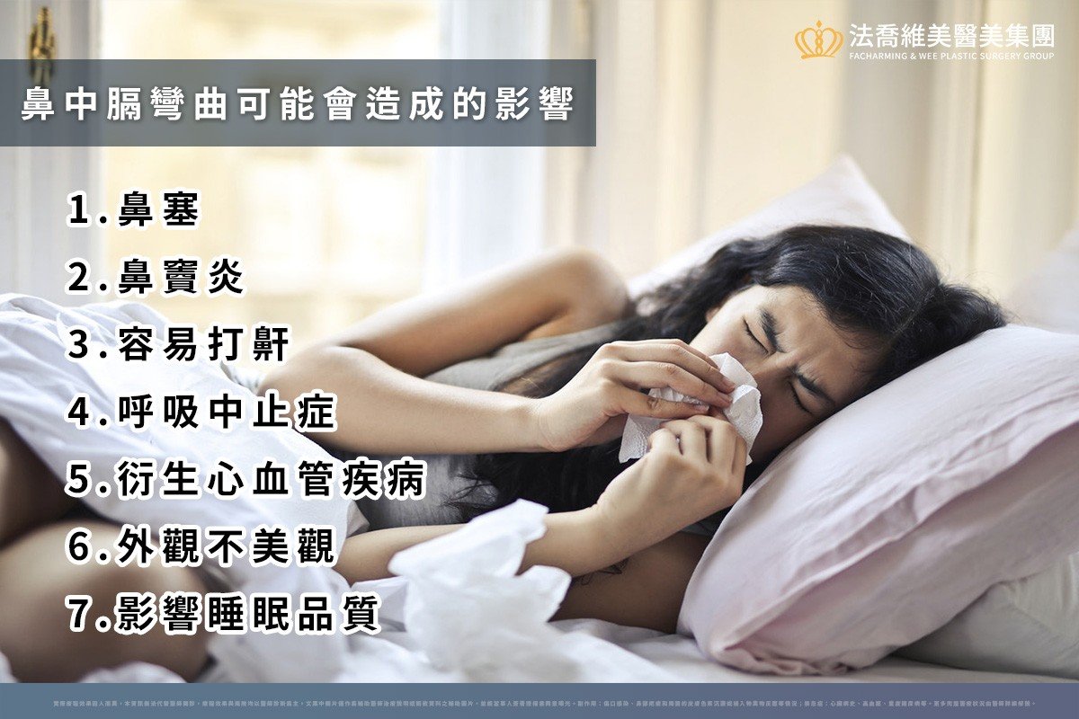 鼻中膈彎曲的影響